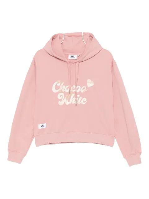 logo-embroidered hoodie by :CHOCOOLATE