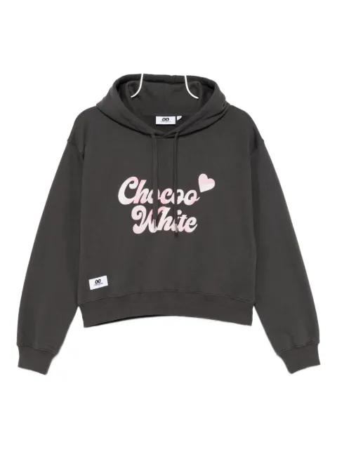 logo-embroidered hoodie by :CHOCOOLATE