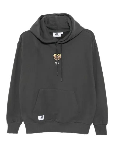 logo-embroidered hoodie by :CHOCOOLATE