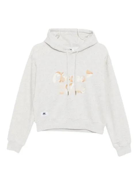 logo-embroidered hoodie by :CHOCOOLATE