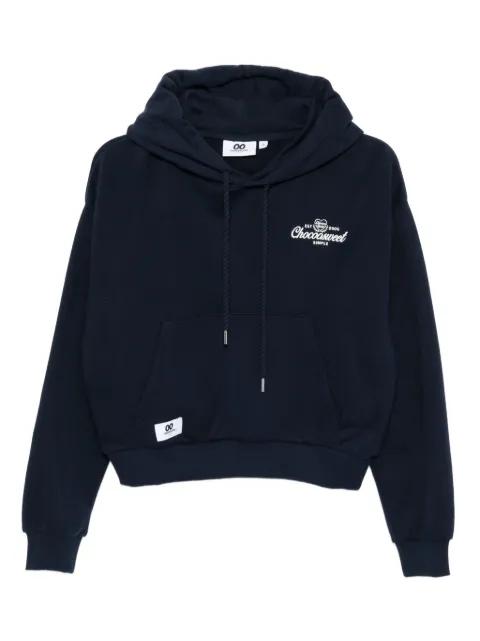 logo-embroidered hoodie by :CHOCOOLATE