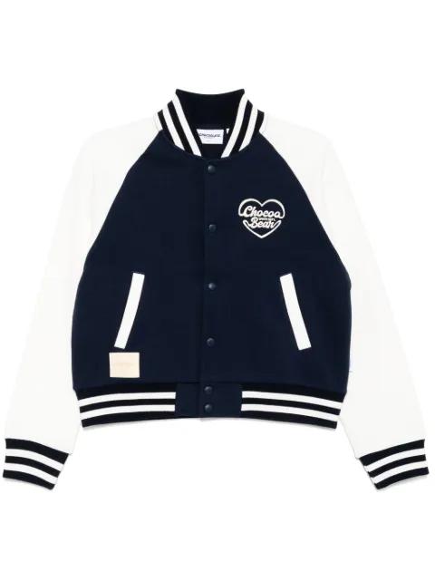 logo-embroidered jacket by :CHOCOOLATE