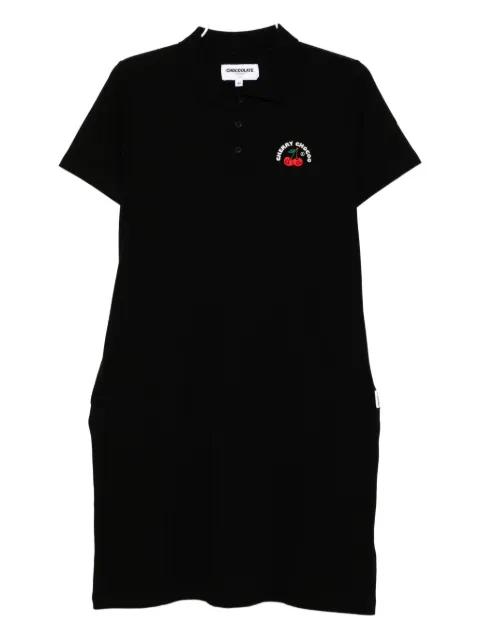 logo-embroidered polo dress by :CHOCOOLATE