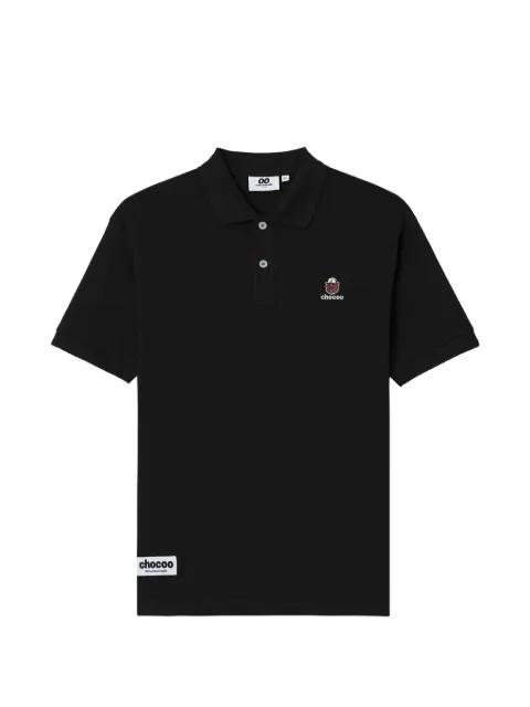 logo-embroidered polo shirt by :CHOCOOLATE
