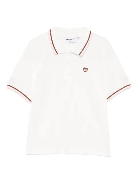 logo-embroidered polo shirt by :CHOCOOLATE