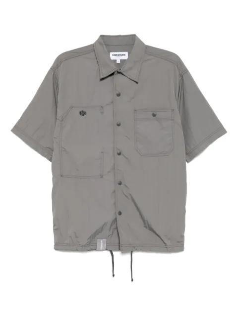 logo-embroidered shirt by :CHOCOOLATE