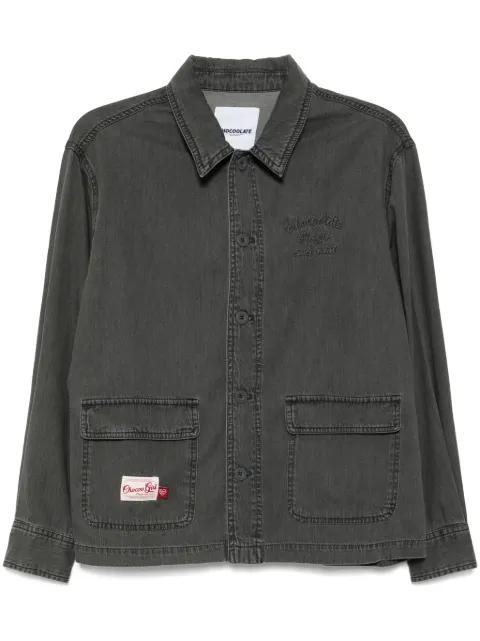 logo-embroidered shirt by :CHOCOOLATE