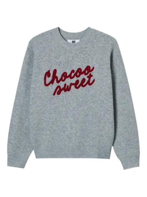 logo-embroidered sweater by :CHOCOOLATE