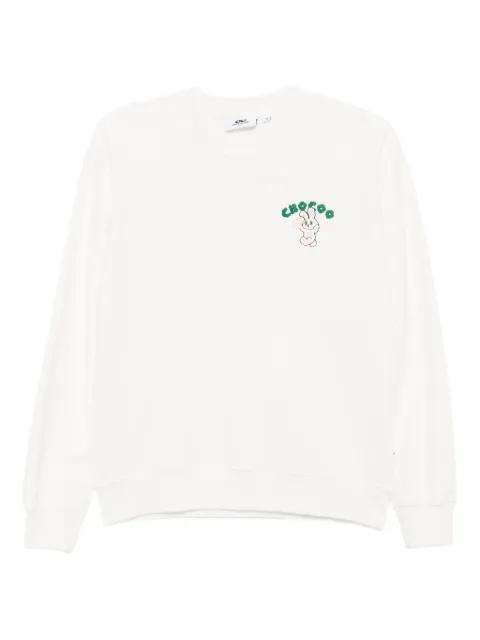 logo-embroidered sweatshirt by :CHOCOOLATE
