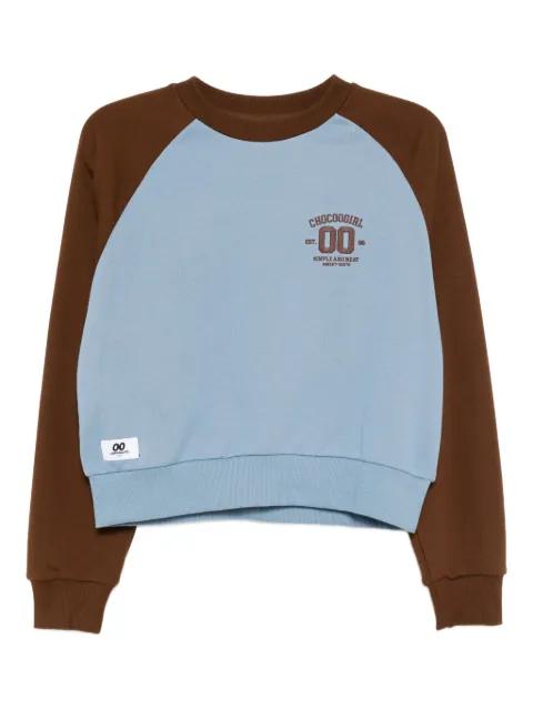 logo-embroidered sweatshirt by :CHOCOOLATE