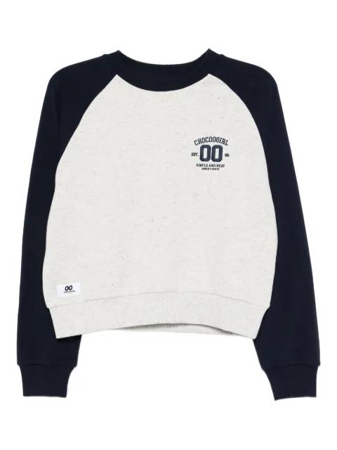 logo-embroidered sweatshirt by :CHOCOOLATE