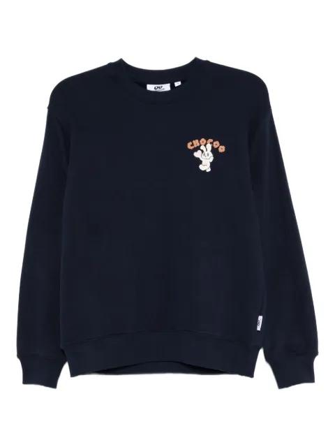 logo-embroidered sweatshirt by :CHOCOOLATE
