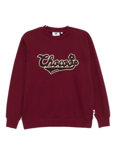logo-embroidered sweatshirt by :CHOCOOLATE