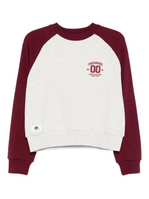 logo-embroidered sweatshirt by :CHOCOOLATE
