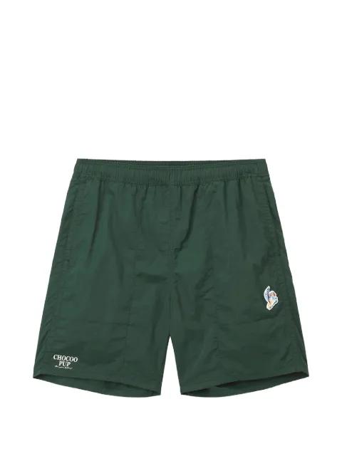 logo-patch elasticated-waist shorts by :CHOCOOLATE