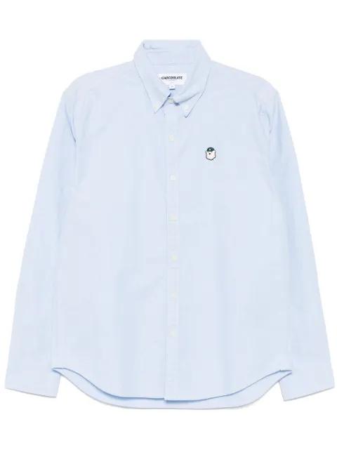 logo-patch shirt by :CHOCOOLATE