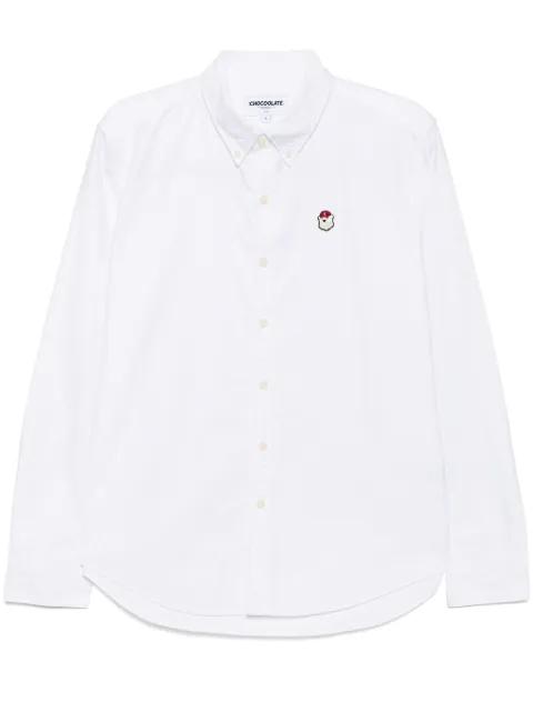 logo-patch shirt by :CHOCOOLATE