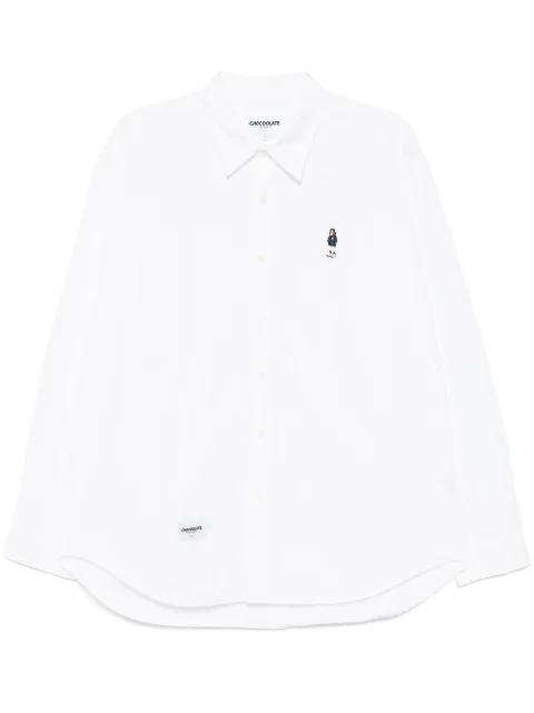 logo-patch shirt by :CHOCOOLATE