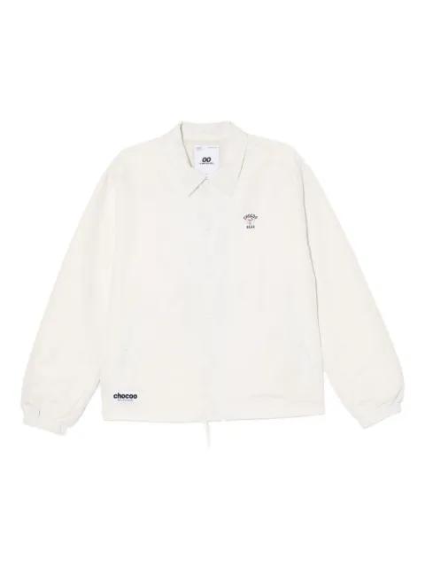 logo-patched shirt jacket by :CHOCOOLATE
