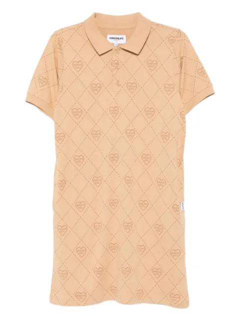 logo polo dress by :CHOCOOLATE