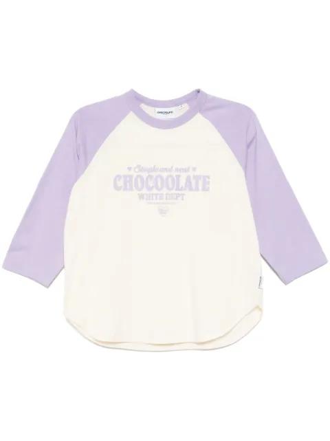 logo-print T-shirt by :CHOCOOLATE