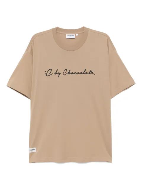 logo-print T-shirt by :CHOCOOLATE