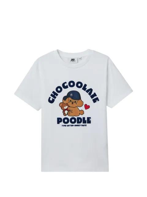 logo-print T-shirt by :CHOCOOLATE