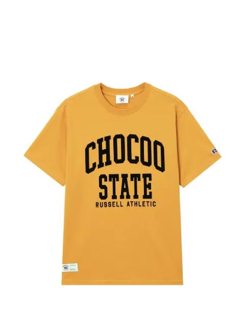 logo-print crew-neck T-shirt by :CHOCOOLATE