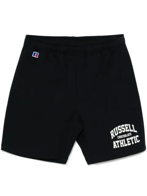 logo-print shorts by :CHOCOOLATE