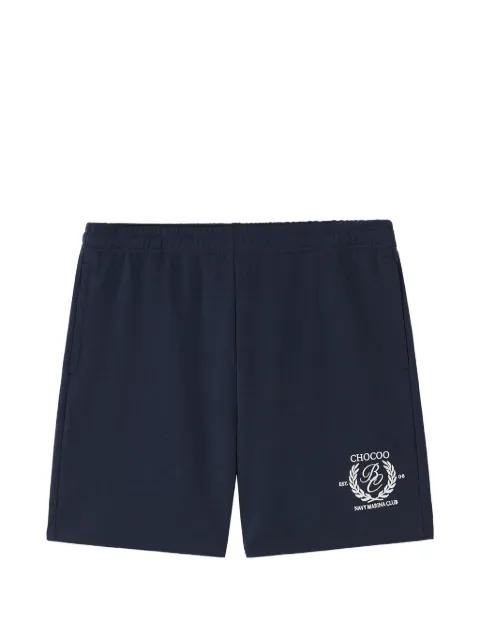 logo-print track shorts by :CHOCOOLATE