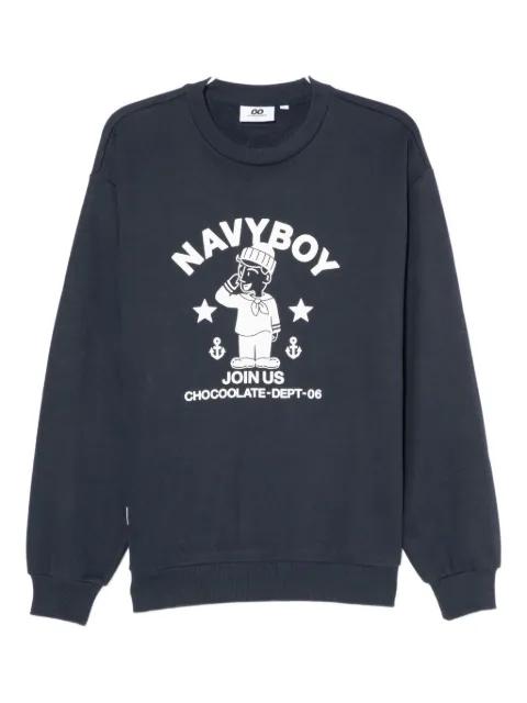 logo-printed sweatshirt by :CHOCOOLATE