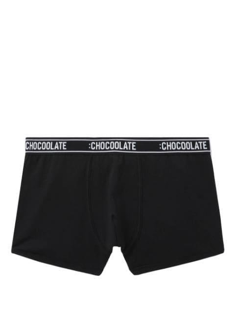 logo-waistband cotton boxers by :CHOCOOLATE