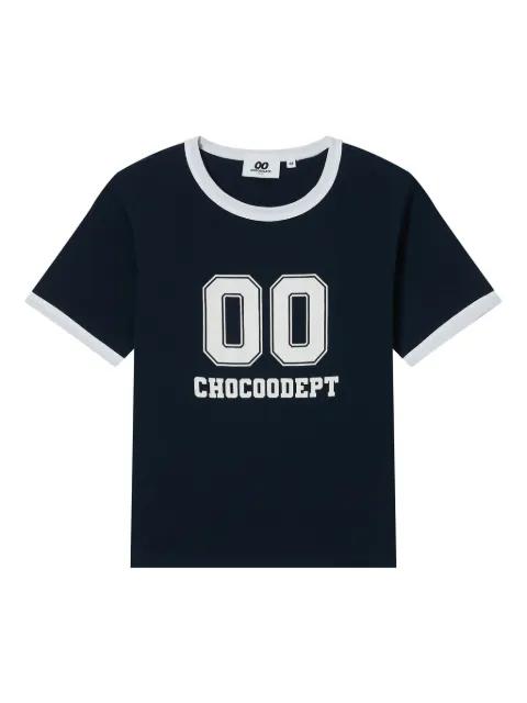 number-print T-shirt by :CHOCOOLATE