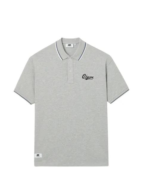 piped embroidered polo shirt by :CHOCOOLATE
