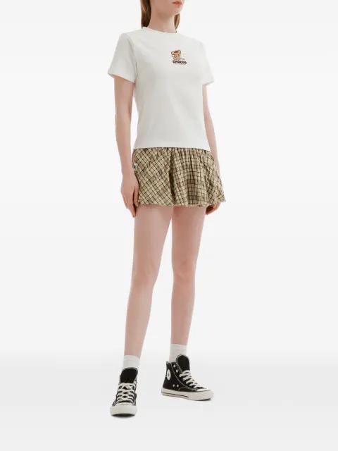 plaid-pattern mini skirt by :CHOCOOLATE