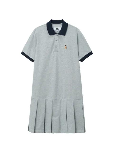 pleated polo dress by :CHOCOOLATE