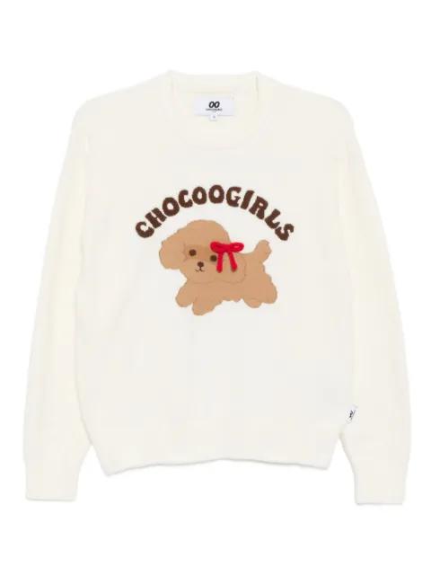 puupy-print jumper by :CHOCOOLATE