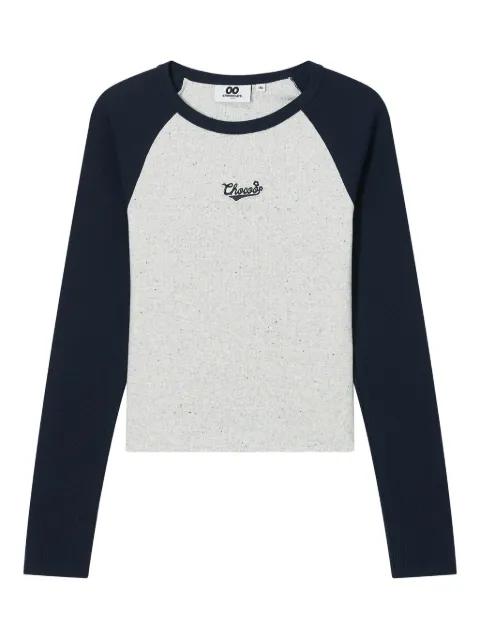 raglan-sleeve T-shirt by :CHOCOOLATE