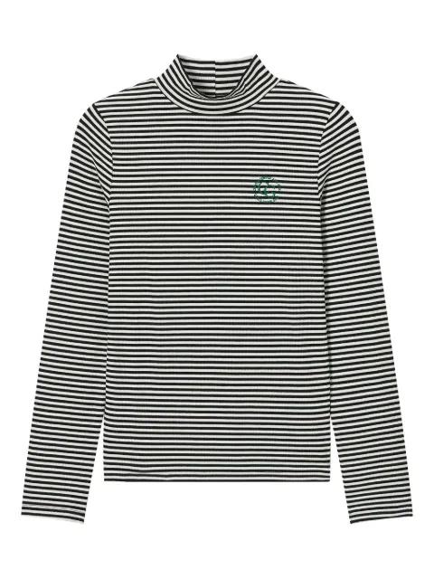 ribbed high-neck T-shirt by :CHOCOOLATE