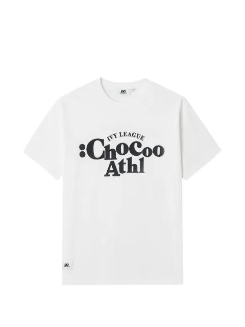 short-sleeve graphic-print T-shirt by :CHOCOOLATE