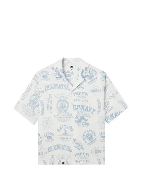 short-sleeve printed shirt by :CHOCOOLATE
