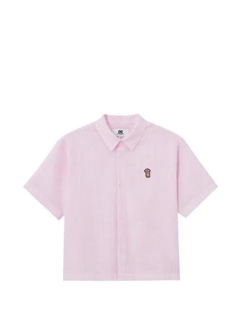 short-sleeved striped shirt by :CHOCOOLATE