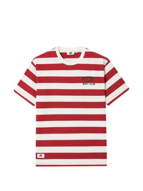 striped crew-neck T-shirt by :CHOCOOLATE