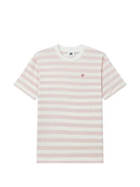 striped embroidered T-shirt by :CHOCOOLATE