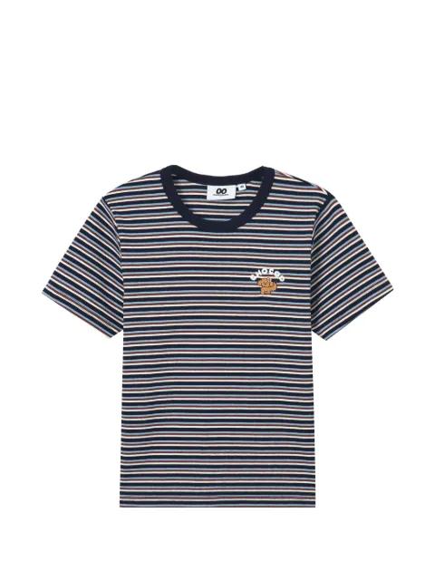 striped graphic-detail cotton T-shirt by :CHOCOOLATE