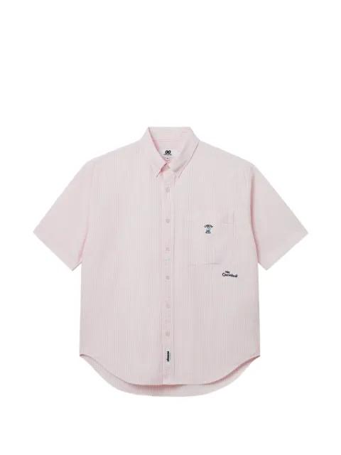 striped pocket shirt by :CHOCOOLATE