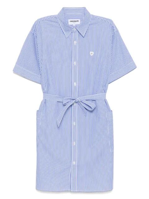 striped shirt dress by :CHOCOOLATE