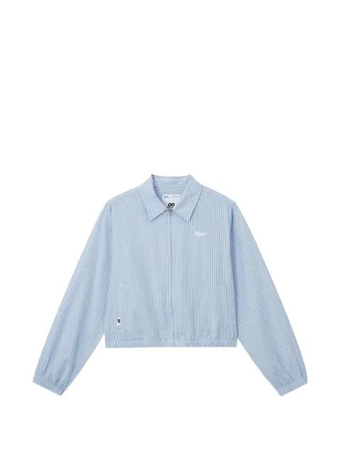 striped zip-up jacket by :CHOCOOLATE