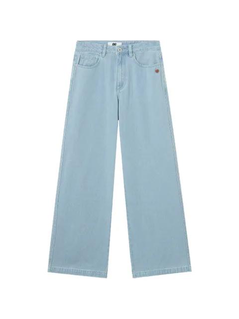 wide-leg five-pockets jeans by :CHOCOOLATE