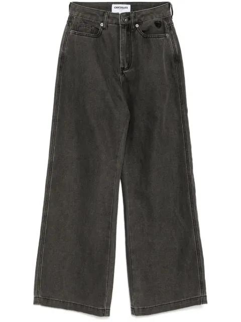 wide-leg jeans by :CHOCOOLATE